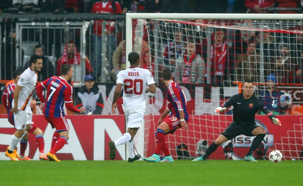 Il gol di Franck Ribery al 38&#39; del primo tempo. Getty